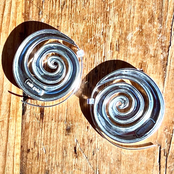 🌺🎉HP🎉🌺 NWT Cult Gaia Cassia Spiral Threader Earrings Antique Silver - Picture 10 of 16